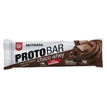 Barra Proto Bar Nutrata - Chocolate Meio Amargo com Nibs de Cacau - 1 unidade - 70g