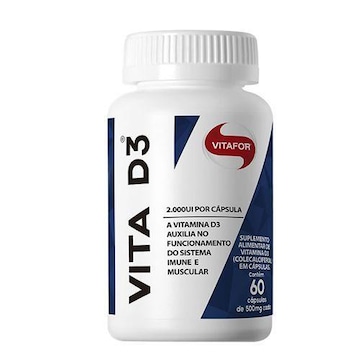 Vita D3 Vitafor - 60 cápsulas