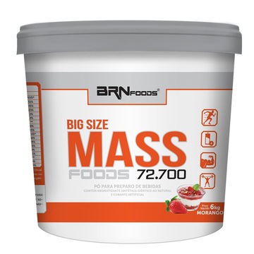 Hipercalórico Big Size Mass 72.700 BRN Foods - 6Kg