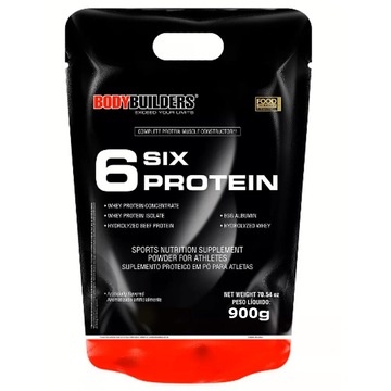 Whey Protein 6 Six Protein Bodybuilders - Cappuccino - 900g