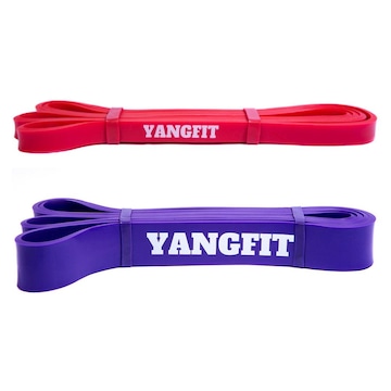 Kit Super Band Yangfit Extensor Elástico - Leve e Forte