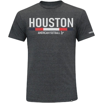 Camiseta First Down Houston Futebol Americano Masculina - Adulto