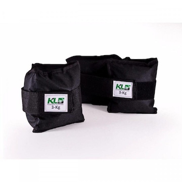 Kit Caneleiras KL Master Peso Fixa Velcro - 3, 4 e 5kg - Pares (Cada)