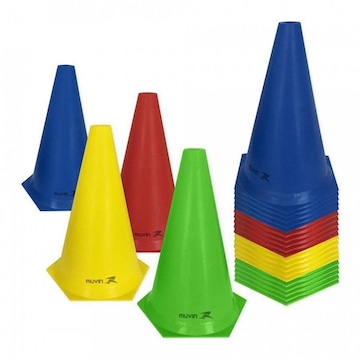 Cone de Marcação de Plástico Muvin 24cm -24 Unidades