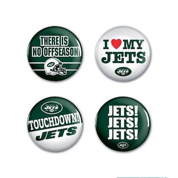 4 Bottons Pins New York Jets NFL