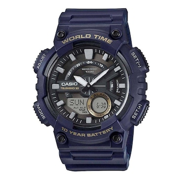 Relógio Digital Analógico Casio Standard AEQ-110W-2AVDF - Masculina