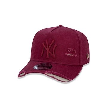 Boné Aba Curva New Era 9Forty A-Frame MLB New York Yankees Destroyed - Adulto