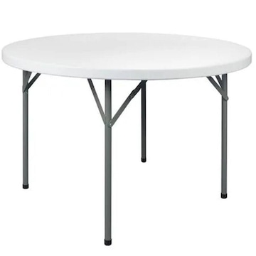 Mesa Dobrável Pelegrin Redonda PEL-110C - 1,10m