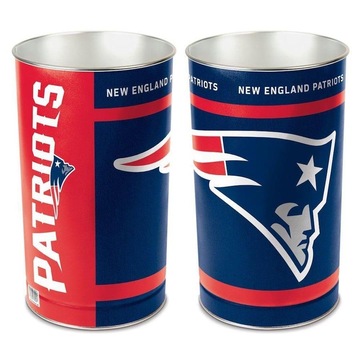 Cesto de Metal WinCraft NFL New England Patriots Wastebasket - 38cm