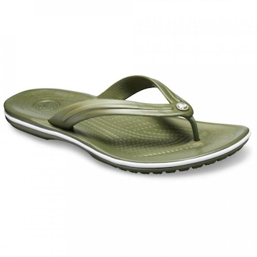 Sandália Crocs Crocband Flip Army - Adulto