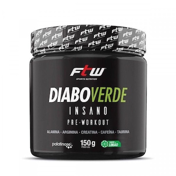 Pré Treino Diabo Verde FTW Insano Pre - Workout - Limão - 150g