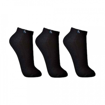 Kit de Cano Curto Meia Lupo com 3 Pares - Feminino