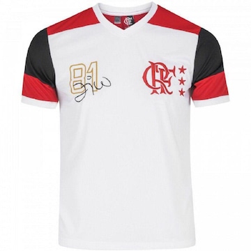 Camiseta Braziline Flamengo Zico Retrô Dry - Masculina