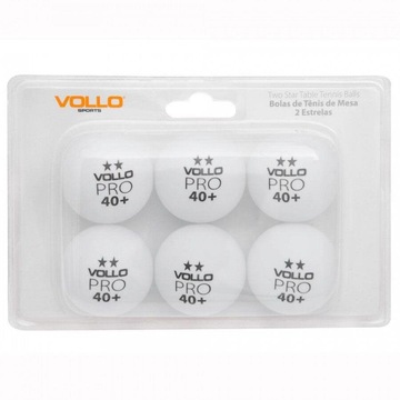Bola de Tênis de Mesa Vollo Ping Pong - 6 Unidades