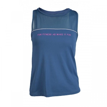 Camiseta Regata Alto Giro Poliamida Skin Fit Fusão 83 - Feminina