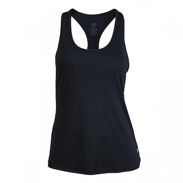 Camiseta Regata Alto Giro Poliamida Skin Fit Alongada - Feminina