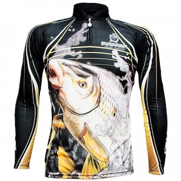 Camiseta Manga Longa de Pesca King Brasil Piapara Sublimada - Masculina