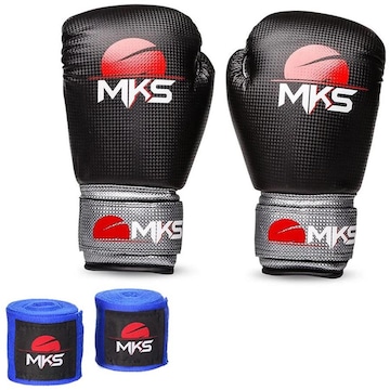 Kit de Boxe MKS: Luvas + Bandagem Prospect Basic - Adulto