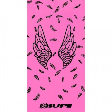 Bandana Hupi Asas Rosa Formato Tubular para Corrida e Ciclismo - Adulto