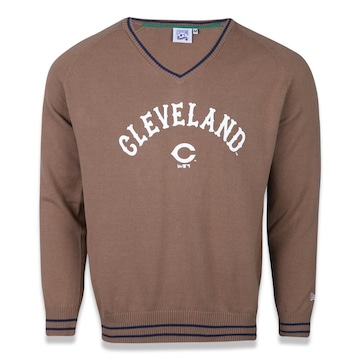 Blusão sem capuz New Era Cleveland Indians MLB Tricot - Masculino