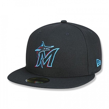 Boné Aba Reta New Era 59Fifty MLB Miami Marlins - Fechado - Adulto