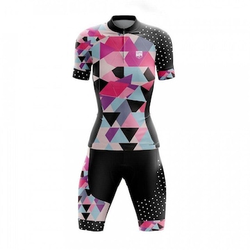 Conjunto de camisa e Bermuda Ciclismo Bike GPX Shine - Feminina