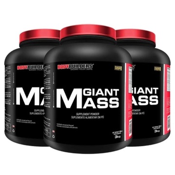 Kit Giant Mass Bodybuilders - Morango - 3kg - 3 unidades