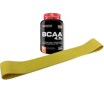 Kit Rubber Band - Prottector Leve - 2mm espessura + Bcaa Bodybuiders - Tangerina - 100g