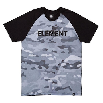 Camiseta Element Snow Camo Raglan - Masculina