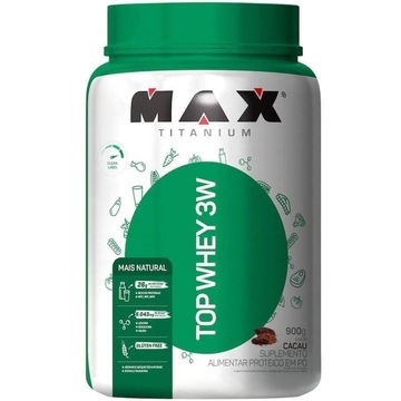 Top Whey 3w Max Titanium - Cacau - 900g