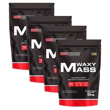 Kit Waxy Mass Bodybuilders - Baunilha - 3kg - 4 Unidades