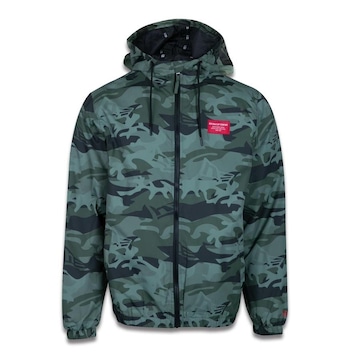 Jaqueta New Era Corta Vento Windbreaker Military Full Print - Masculino