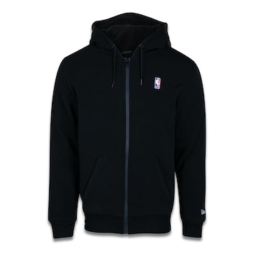 Blusão de Moletom Canguru New Era Nba Essentials Com Capuz - Masculino