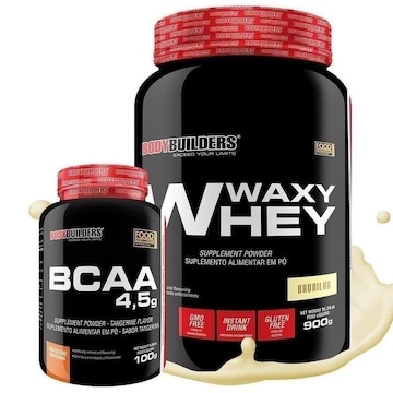 Kit Bodybuilders Whey Protein Baunilha - 900g + BCAA 4,5g - 100g