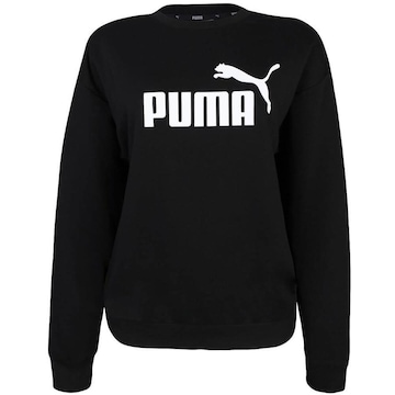 Blusão de Moletom Puma Essentials Logo Crew - Feminino