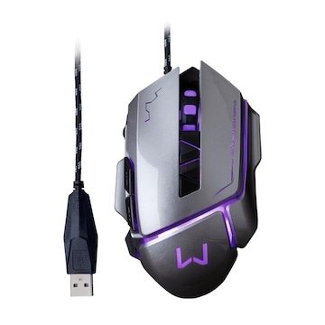 Mouse Gamer Warrior MO262 Ivor 3200DPI 7 Botões Controle DPI