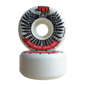 Rodas de Skate Moska Raul Roger White 55d - 56mm - 4 Unidades