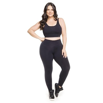 Calça Legging Trinys Básica Suplex Power Plus Size - Feminina