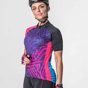 Camisa de Ciclismo Poker Zíper Parcial Root - Feminina