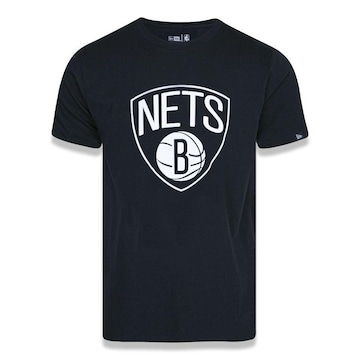 Camiseta New Era NBA Brooklyn Nets Basic Logo - Masculina