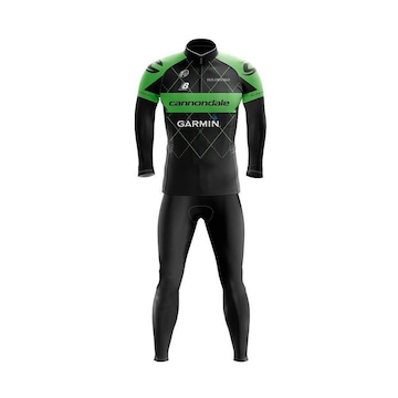 Conjunto de Ciclismo Cannondale com Calça e Camisa Manga Longa - Masculino