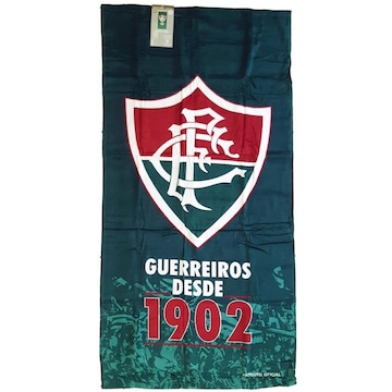 Toalha de Banho do Fluminense Buettner Veludo Oficial - Adulto