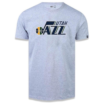 Camiseta New Era Utah Jazz Basic Logo NBA Mescla - Masculina