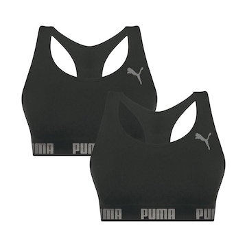 Kit Top Puma Nadador Sem Costura - Feminino - 2 Unidades