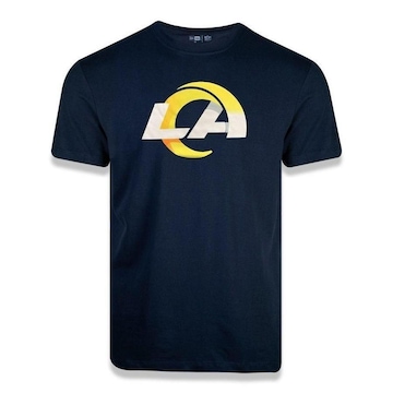 Camiseta New Era Masculina Los Angeles Rams Logo Time