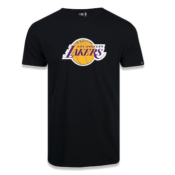 Camiseta New Era Masculina Los Angeles Lakers Basic Logo Nba