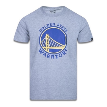 Camiseta New Era Masculina en State Warriors Basic Logo NBA