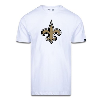 Camiseta New Era Masculina New Orleans Saints Logo Time Nfl