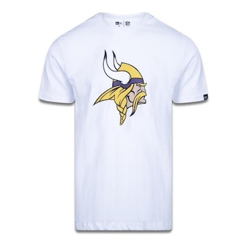 Camiseta New Era Masculina Minnesota Vikings Logo Time NFL