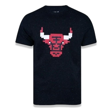 Camiseta New Era Masculina Chicago Bulls NBA Space Pixels